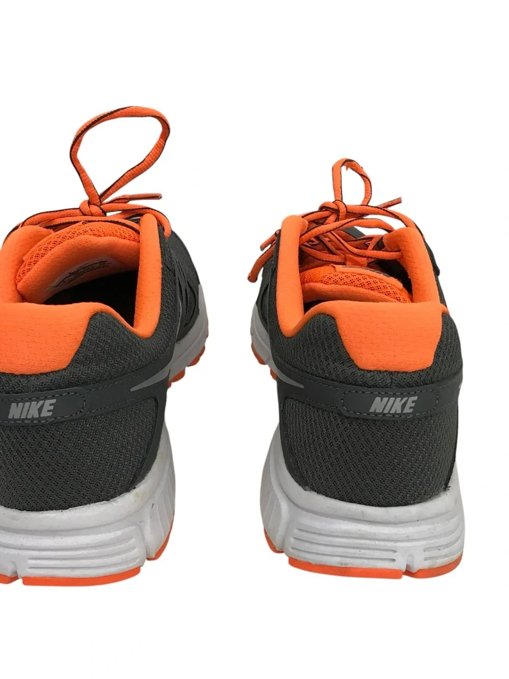 Nike Revolution 2 Men's Athletic Running Shoes in Dark Gray and Orange Size 9